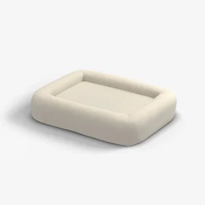Sand Woven Bolster Pet Bed | Pet Bed Cover + Insert | Small | Ruggable