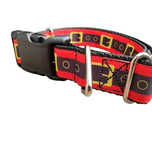 Santa Belt Christmas Nylon Dog Collar