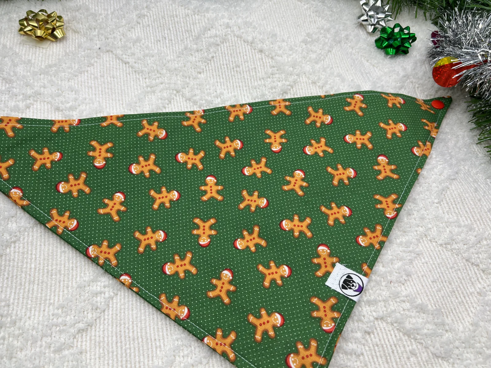 Santa Gingerbread Cookies Bandana - Image 2