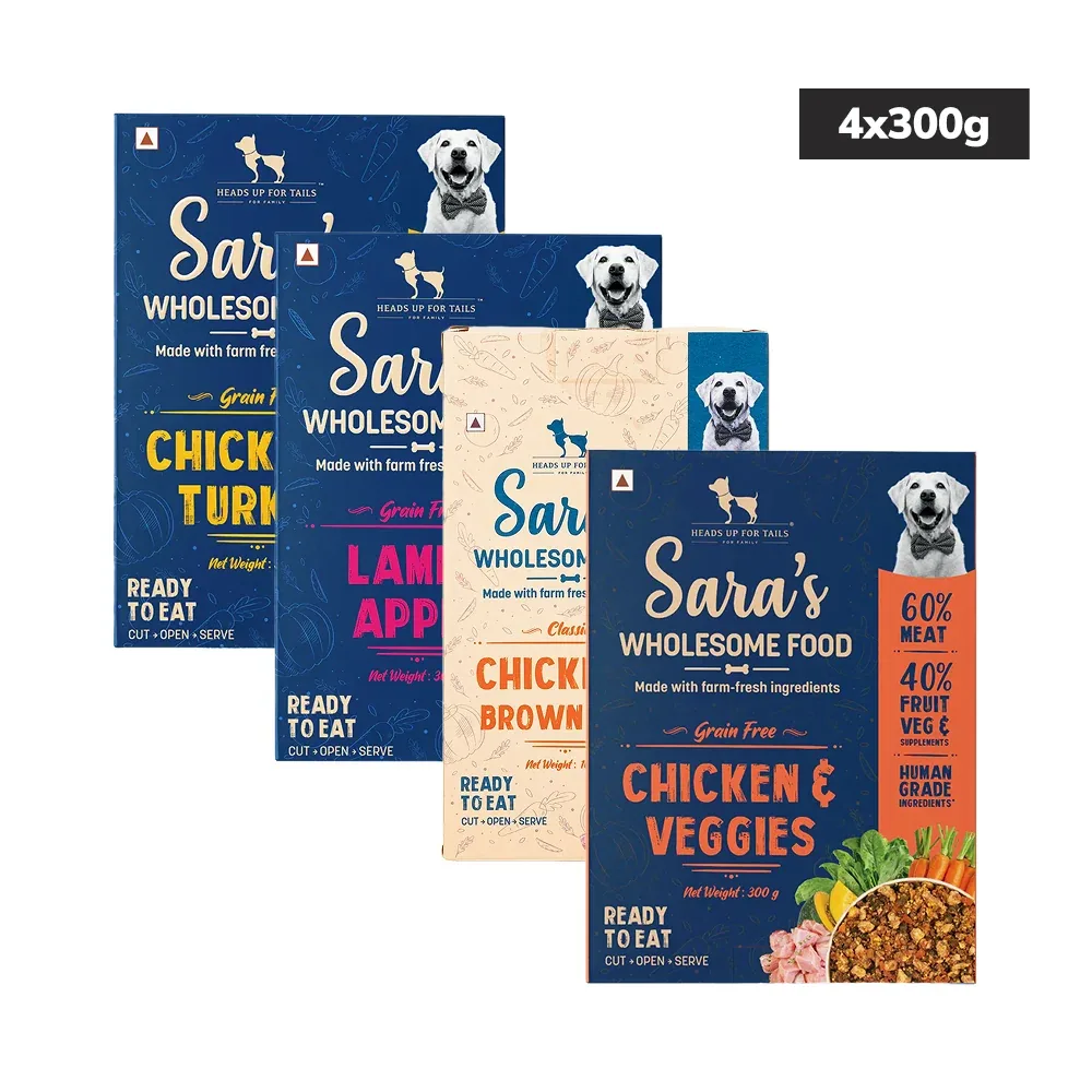 Sara's Wholesome Variety Pack Dog Fresh and Wet Food