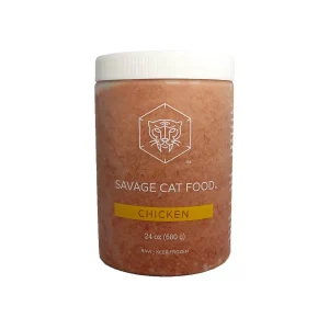 Savage Frozen Cat Food Food Chicken - Large 24 Oz TUB