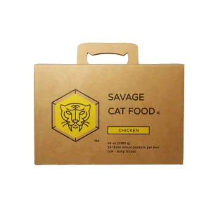 Savage Frozen Cat Food Food Chicken - Large - 3 Oz - 28 Count