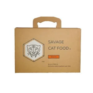 Savage Frozen Cat Food Food Duck - Large - 3 Oz - 28 Count