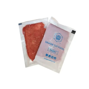 Savage Frozen Cat Food Food Rabbit - Small - 3 Oz - 7 Count