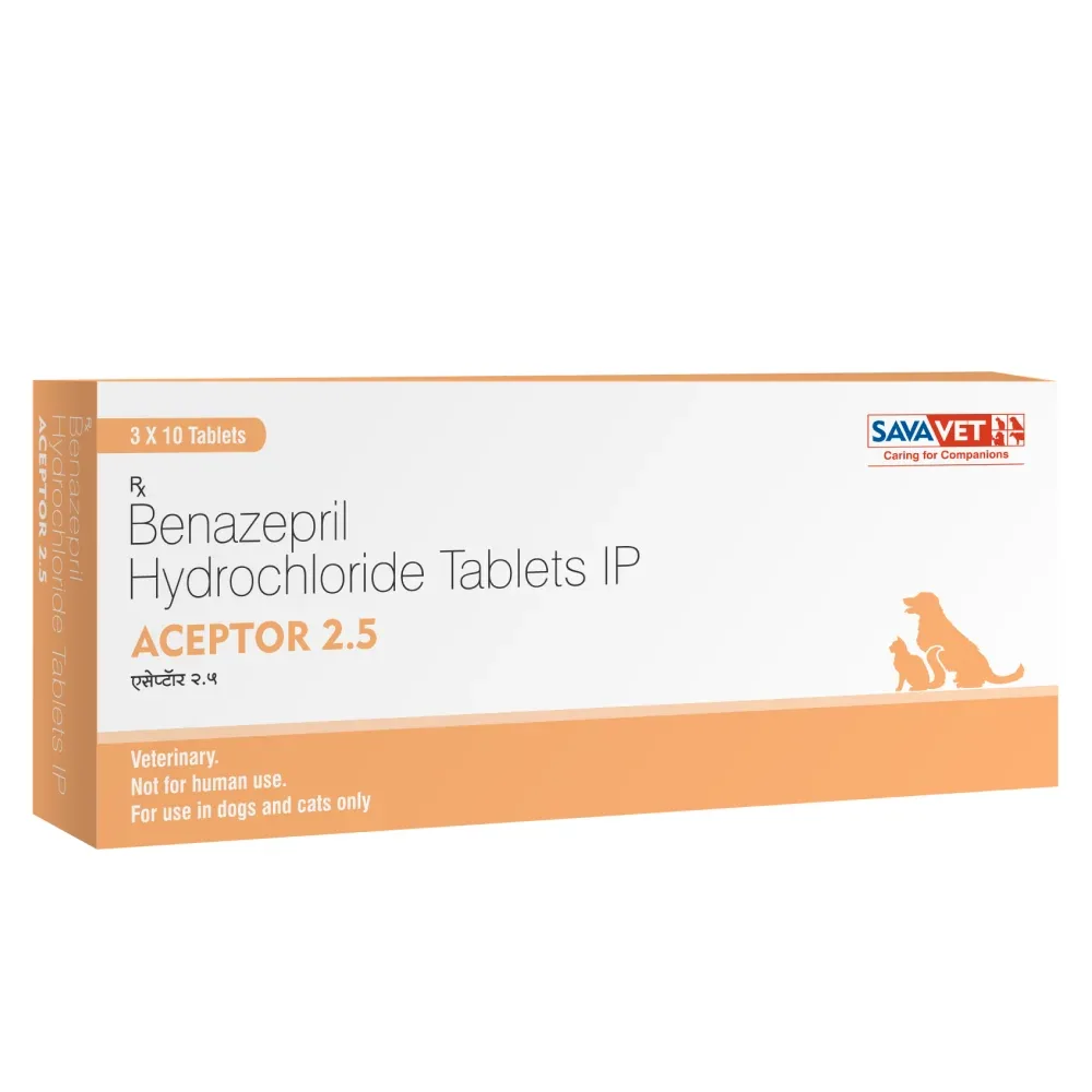 Savavet Aceptor (Benazepril Hydrochloride) 2.5mg Tablet for Dogs & Cats (10 tablets) - Image 2