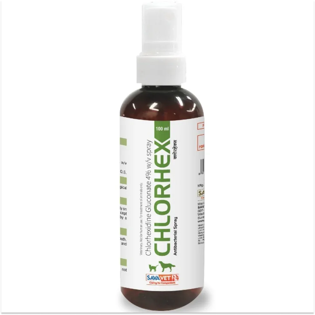 Savavet Chlorhex (Chlorhexidine) Spray for Dogs & Cats (100ml) - Image 2
