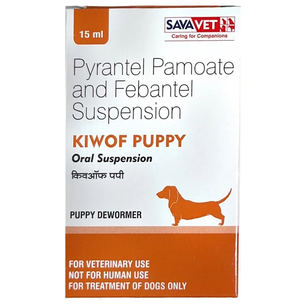 Savavet Kiwof Puppy Deworming Suspension 15ml - Image 2
