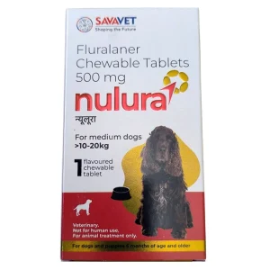 Savavet Nulura (Fluralaner) Tick & Flea Tablet for Medium Dogs (10 to 20 kg)
