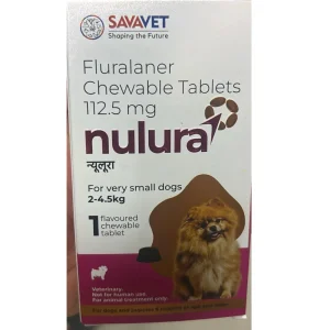 Savavet Nulura (Fluralaner) Tick & Flea Tablet for Very Small Dogs (2 to 4.5 kg)