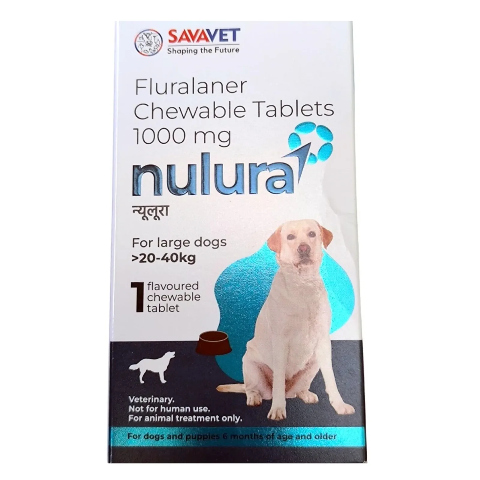 Savavet Nulura (Fluralaner)Tick & Flea Tablet for Large Dogs (20 to 40 kg)