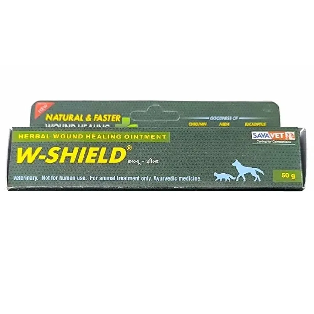 Savavet W-Shield Herbal Wound Healing Ointment for Dogs and Cats (50g)