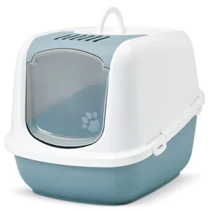 Savic Nestor Jumbo Toilet Home for Cats (Bluestone)