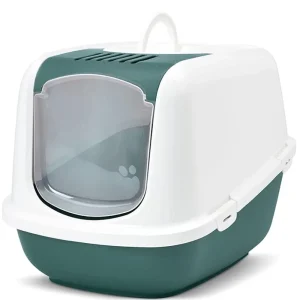 Savic Nestor Jumbo Toilet Home for Cats (Nordic Green)