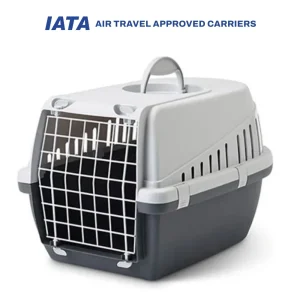 Savic Trotter 2 IATA Approved Travel Carrier for Dogs and Cats (Dark Grey)