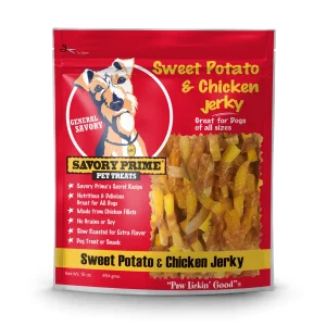 Savory Prime Jerky Treats Sweet Potato & Chicken 16 oz