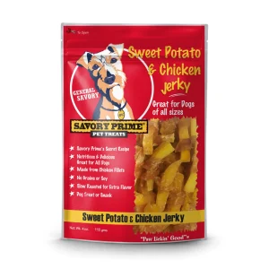 Savory Prime Jerky Treats Sweet Potato & Chicken 4 oz