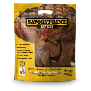 Savory Prime Supreme Rawhide Chips Beef 2 lb