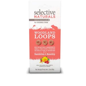 Science Selective Woodland Loops w/Dandelion & Rosehip for Guinea Pigs 4ea/2.8 oz