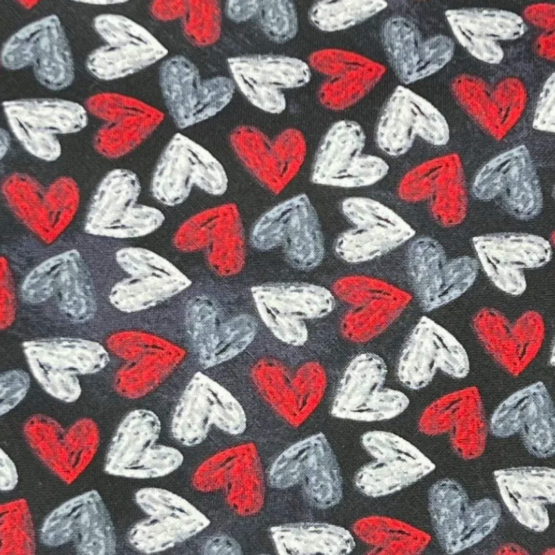 Scribble Hearts Bandana - Image 2
