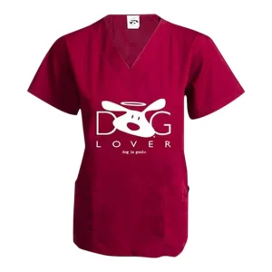 Scrub Top: Dog Lover