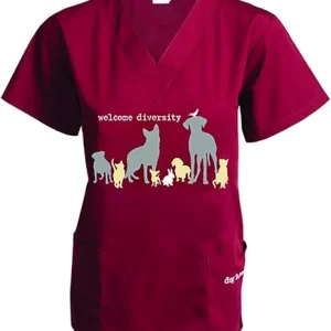 Scrub Top: Welcome Diversity (Wine)