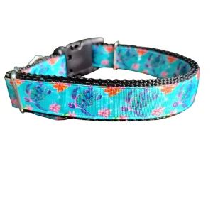 Sea Turtles Nylon Dog Collar