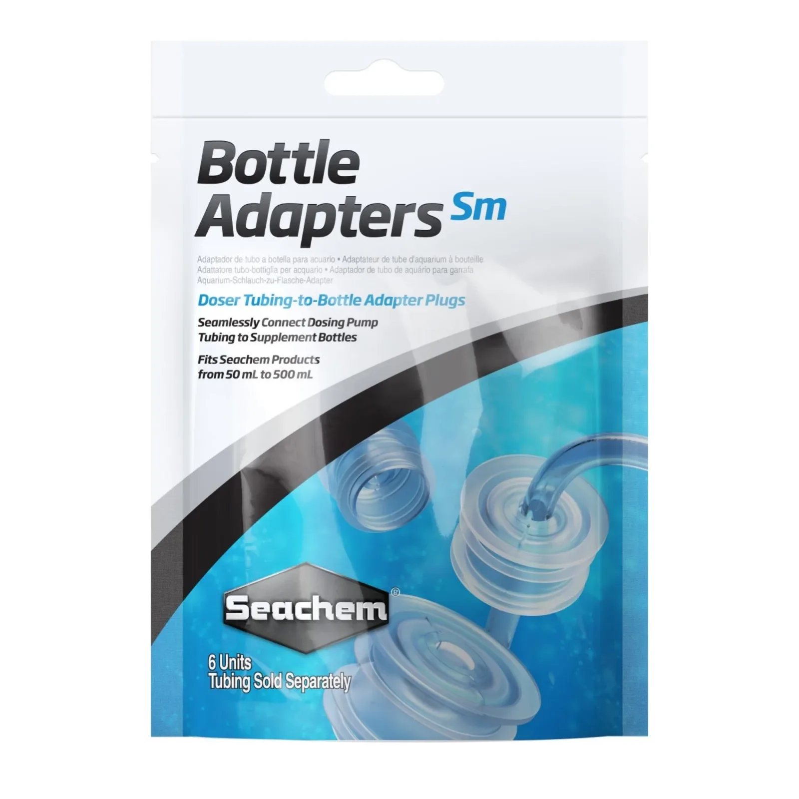 Seachem Laboratories Bottle Adapters Doser Tubing-to-Bottle Adapter Plugs Small