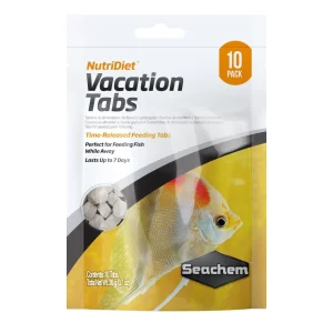 Seachem Laboratories Seachem NutriDiet Vacation Time-Released Tabs Fish Food 10 ct