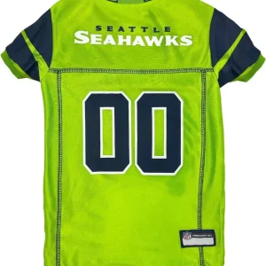 Seattle Seahawks Color Rush Pet Jersey by Pets First - NFL Licensed Dog Jersey