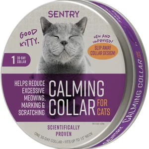 SENTRY Calming Cat Collar for Cats Purple 1 ct