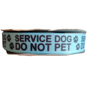 Service Dog Do Not Pet Nylon Dog Collar