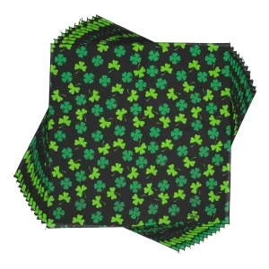 Shamrocks Dog Bandana, 22 inch, 12 Pack