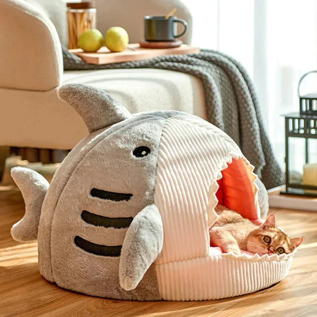 Shark Pet Bed – Luxury Plush Shark Dog Bed for Dogs and Cats - Image 2