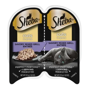 Sheba Perfect Portions Cuts in Gravy Wet Cat Food Savory Mixed Grill 2.6 oz