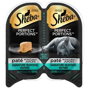 Sheba Perfect Portions Pate Wet Cat Food Signature Seafood 2.6 oz