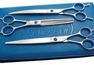 Show Gear Shears Kit, 8 Inch Straight, 8 Inch Curved, 7 Inch Thinner