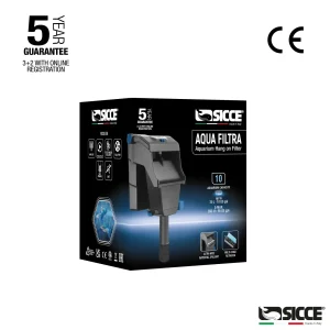 Sicce Aqua Filtra Aquarium Hang on Filter 10 gal