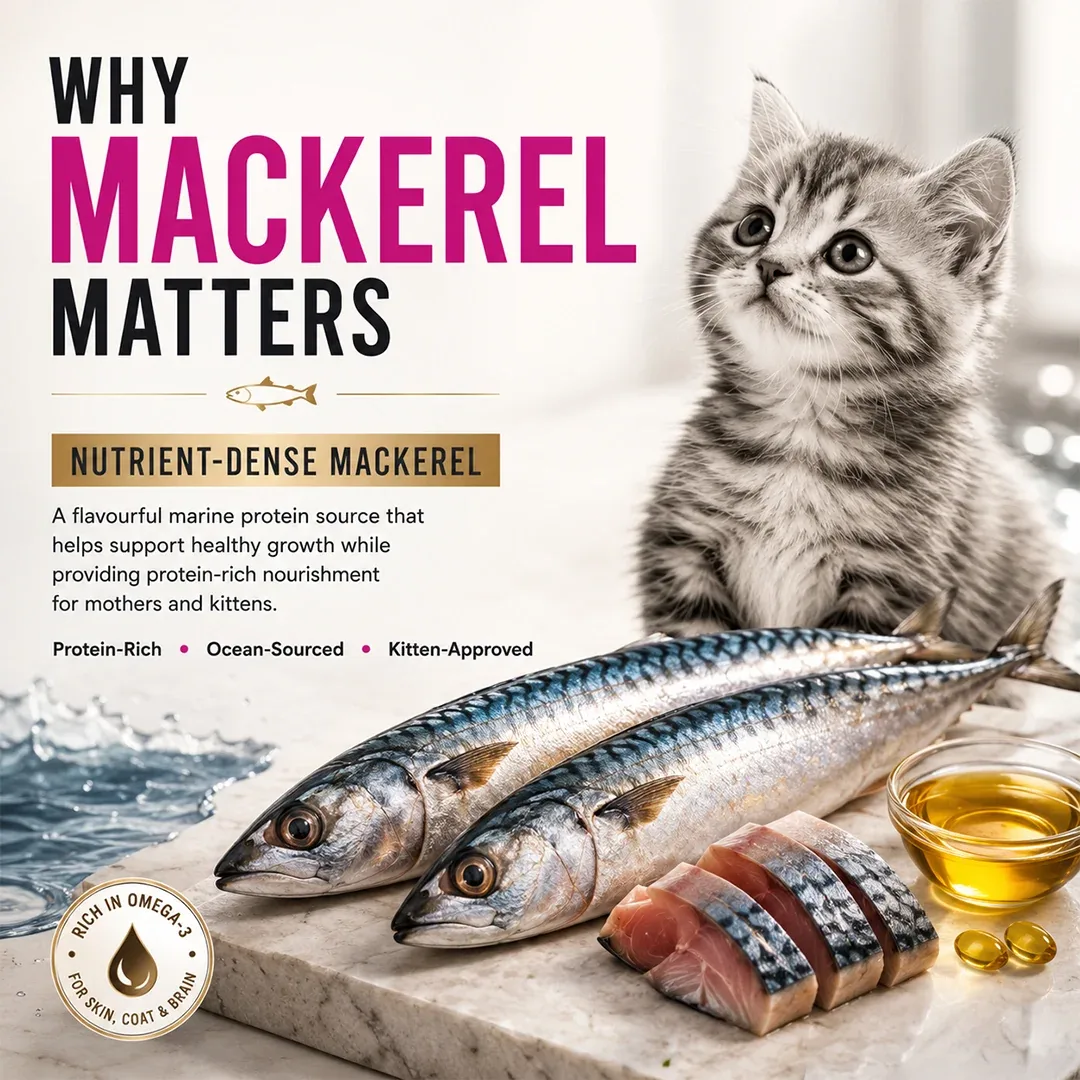 Signature Grain Zero Ocean Fish, Sardine and Mackerel Mother and Kitten Cat Dry Food - Image 2