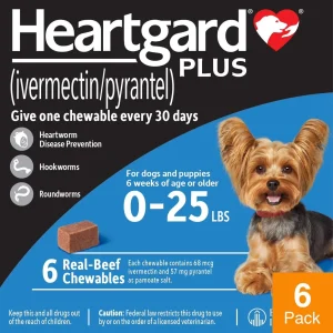 Heartgard Plus For Dogs Under 25 lbs (11 kg)