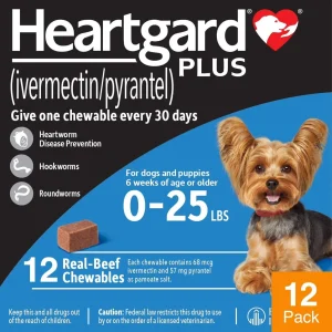 Heartgard Plus For Dogs Under 25 lbs (11 kg)