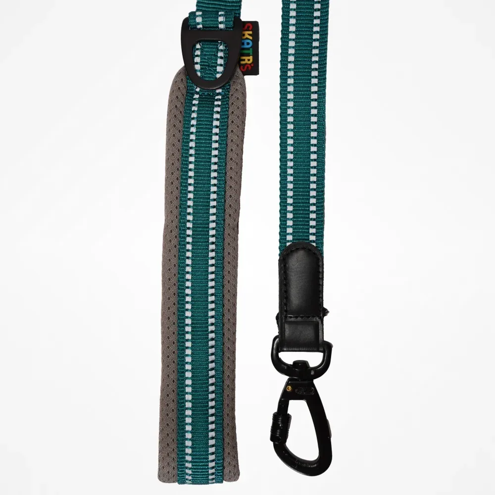 Skatrs Adventure in Style & Comfort Ocean Wave Leash for Dogs and Cats (Blue)