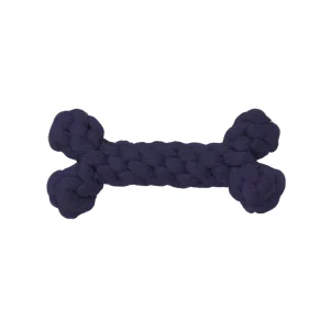 Skatrs Bone Shaped Rope Chew Toy for Dogs and Cats (Royal Blue)
