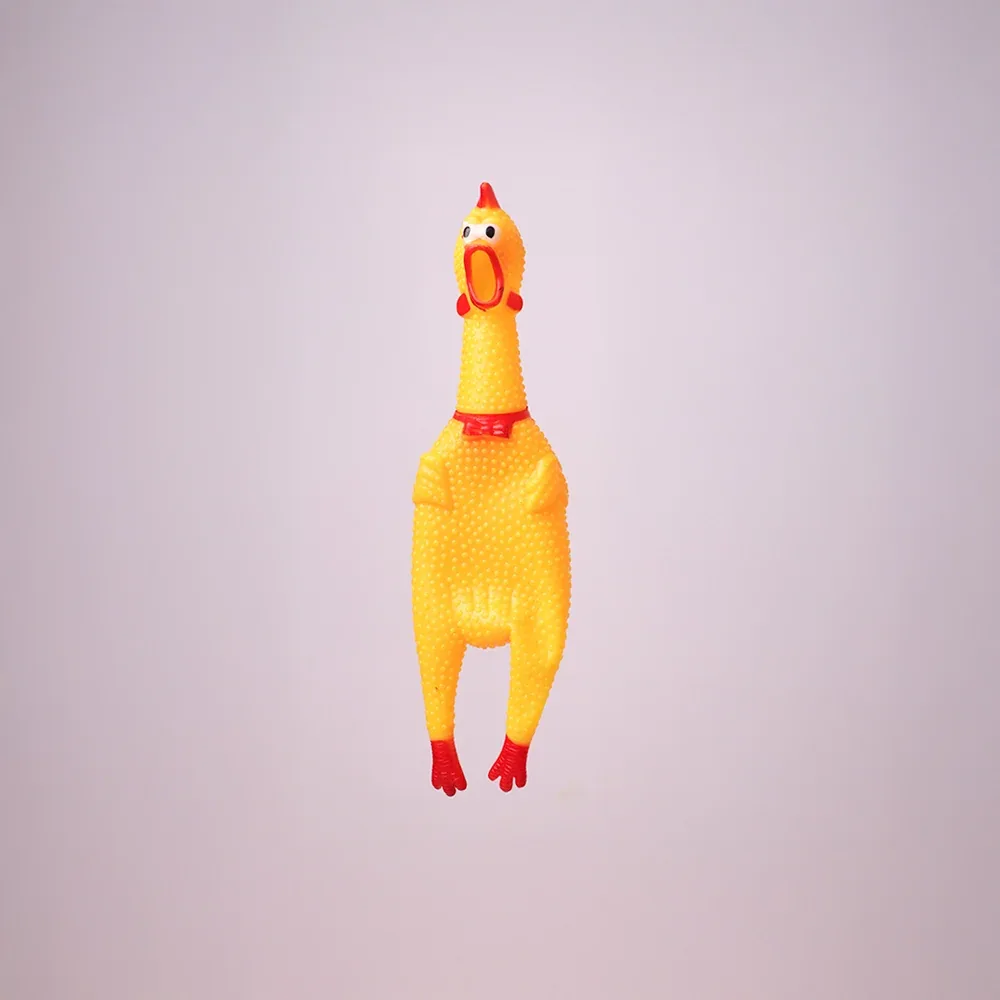 Skatrs Chicken Chew Toy for Dogs (Yellow)