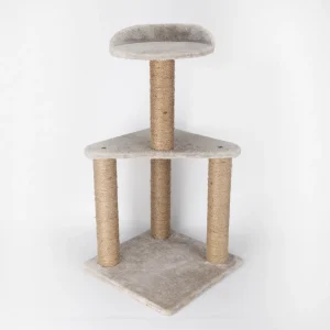 Skatrs Feline Fortress Two Tier Cat Tree with Sisal Post Toy