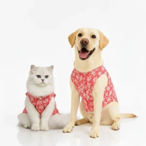 Skatrs Floral Grace Kurta for Dogs and Cats (Pink)