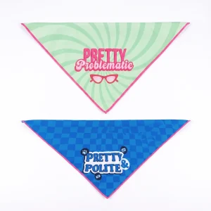 Skatrs Problematic/Polite Reversable Bandana for Cats and Dogs