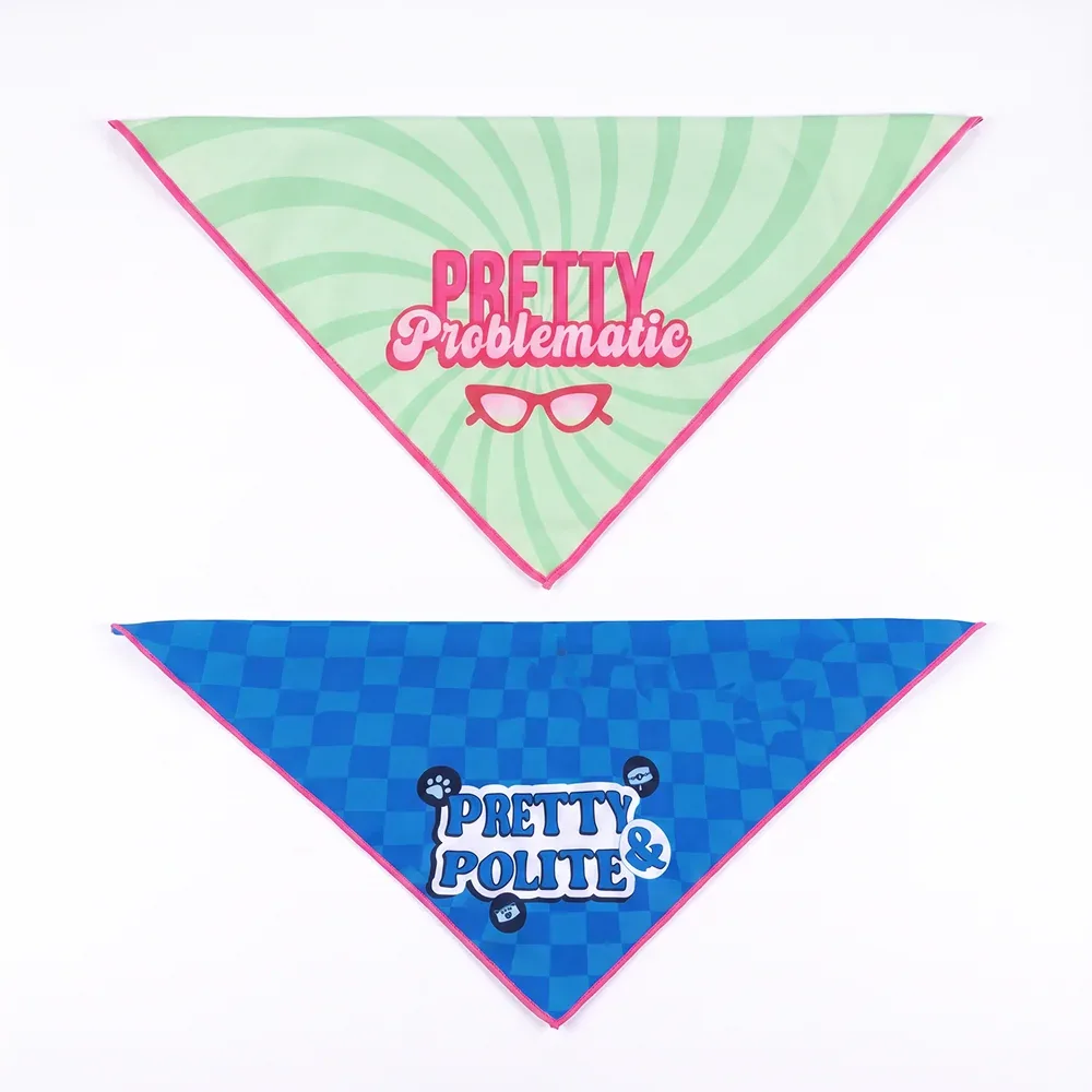 Skatrs Problematic/Polite Reversable Bandana for Cats and Dogs