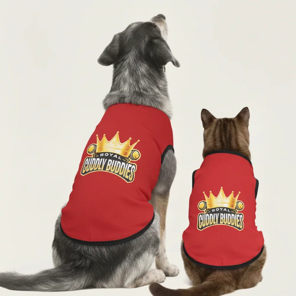 Skatrs Royal Cuddly Buddies Cricket Jersey for Dogs and Cats (Red) - Image 2