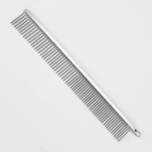 Skatrs Stainless Steel Rounded Teeth Grooming Comb Brush Dogs and Cats (Silver)