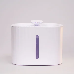 Skatrs Water Fountain with Adapter for Dogs and Cats (White)